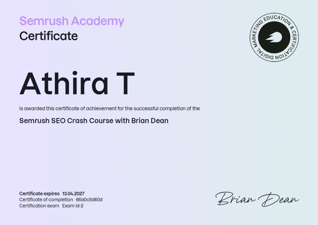 semrush-seo-crash-course-with-brian-dean-athira-rajinesh